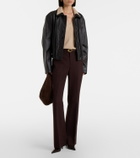 Joseph Chelia ribbed-knit polo sweater