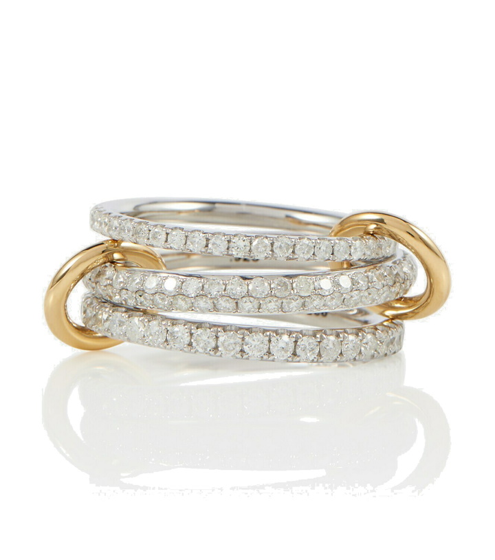 Photo: Spinelli Kilcollin - Nova sterling silver and 18kt gold ring with diamonds