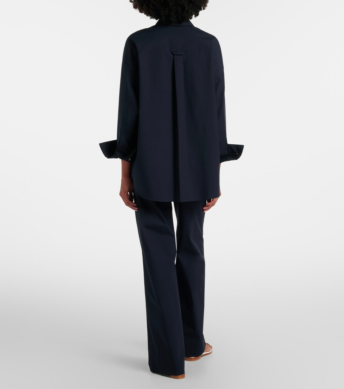 Dorothee Schumacher Poplin Power II cotton poplin wide-leg pants