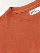 Margaret Howell - MHL Organic Cotton and Linen-Blend Jersey T-Shirt - Orange