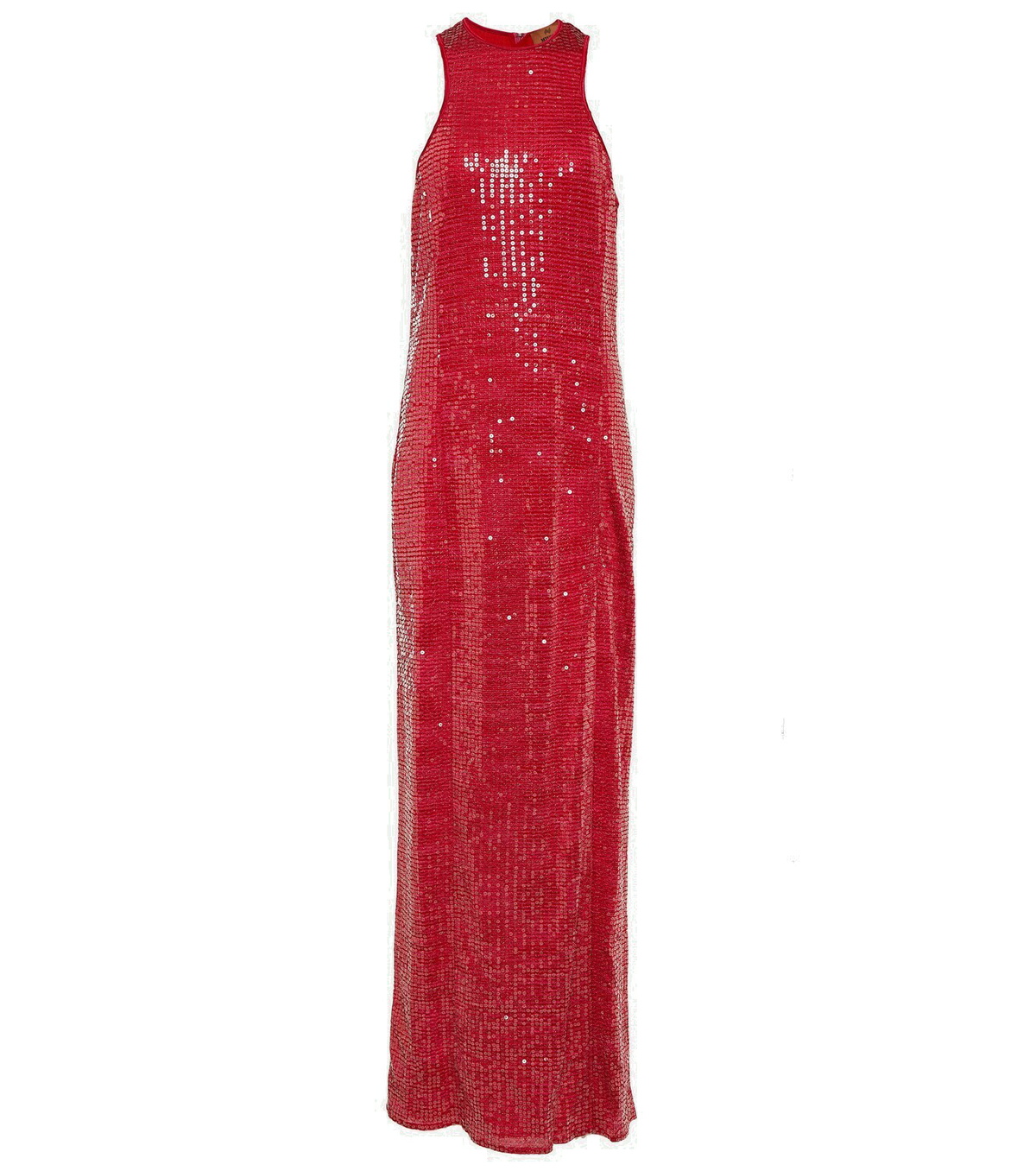 Missoniのニットとスパンコールのディテールのマキシドレス/ガウン Missoni Abito Zig-Zag Knit Maxi Dress