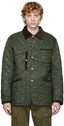 Barbour Khaki Engineered Garments Edition Quilted Staten Jacket