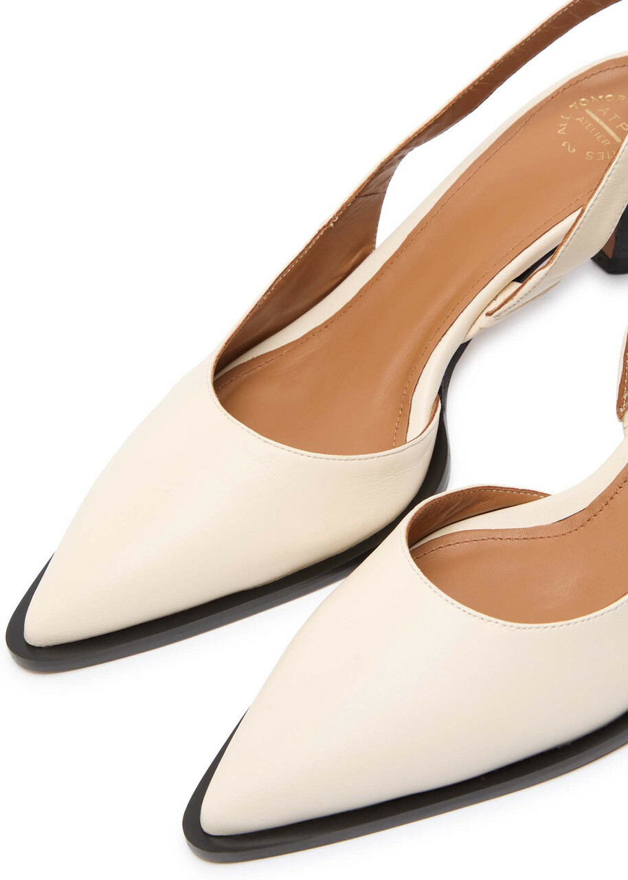 Atp Atelier Desana 60 Leather Slingback Pumps