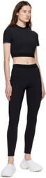 Givenchy Black Embroidered Leggings