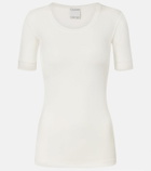 Calvin Klein Collection Ribbed-knit cotton-blend top