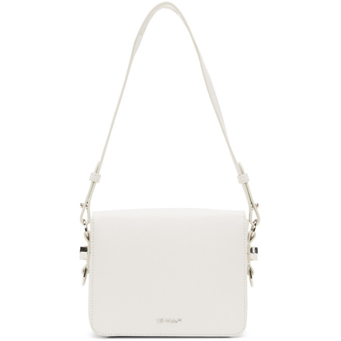 White Diagonal Baby Flap Bag - GBNY