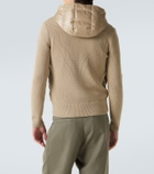 Moncler Tricot down-paneled virgin wool cardigan