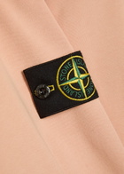 Stone Island Logo Cotton Sweatshirt Pink