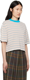 Cordera Blue & White Striped T-Shirt