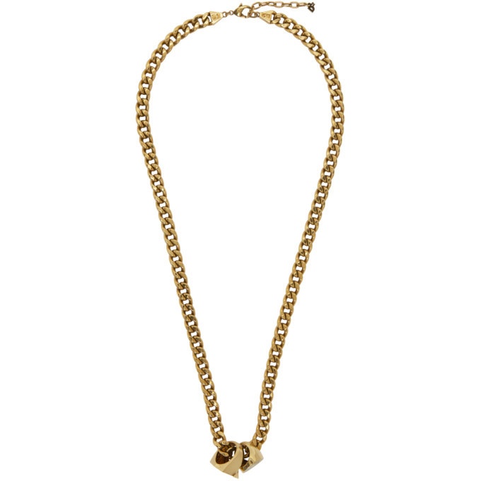 Photo: Dsquared2 Gold Rings Necklace