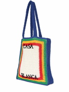 CASABLANCA - Logo Crochet Cotton Tote Bag