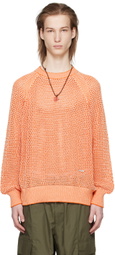 AFTER PRAY Orange Raglan Sweater