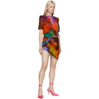 The Attico Multicolor Draped Miniskirt