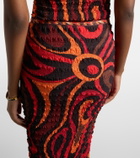 Pucci Occhi smocked maxi skirt