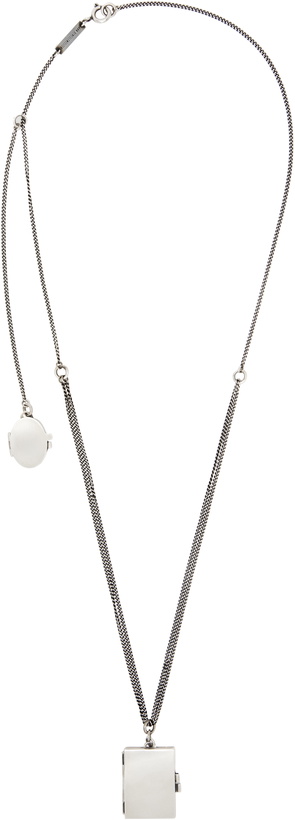 Photo: Ann Demeulemeester Silver Apo Memory Photo Holder Necklace