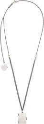 Ann Demeulemeester Silver Apo Memory Photo Holder Necklace