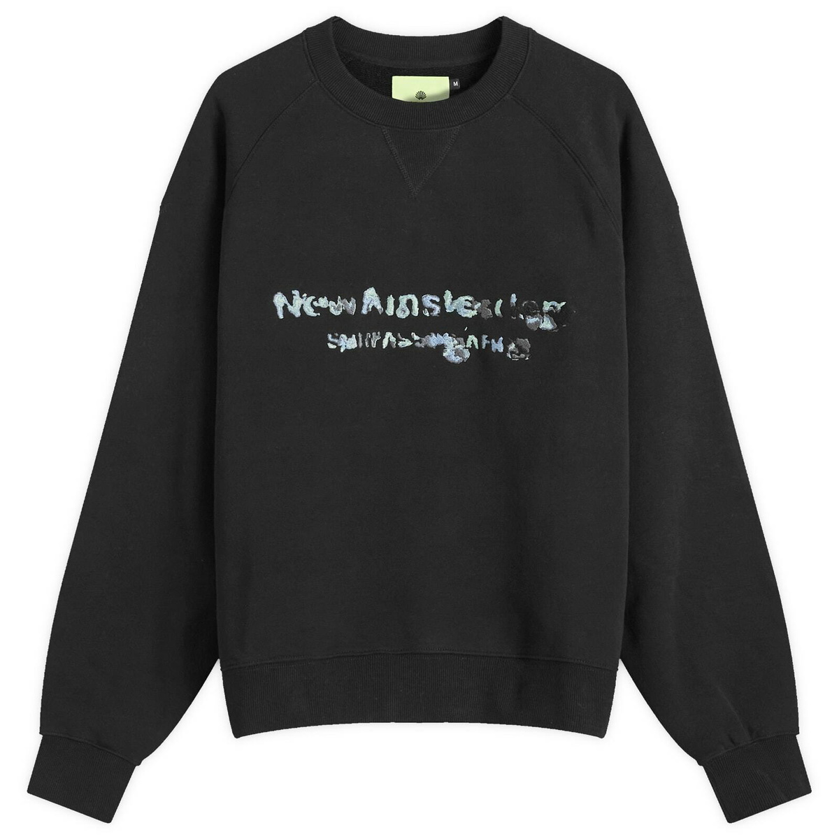 New Amsterdam Surf Association Men's New Amsterdam Aquarelle Crew Sweatshirt in Black