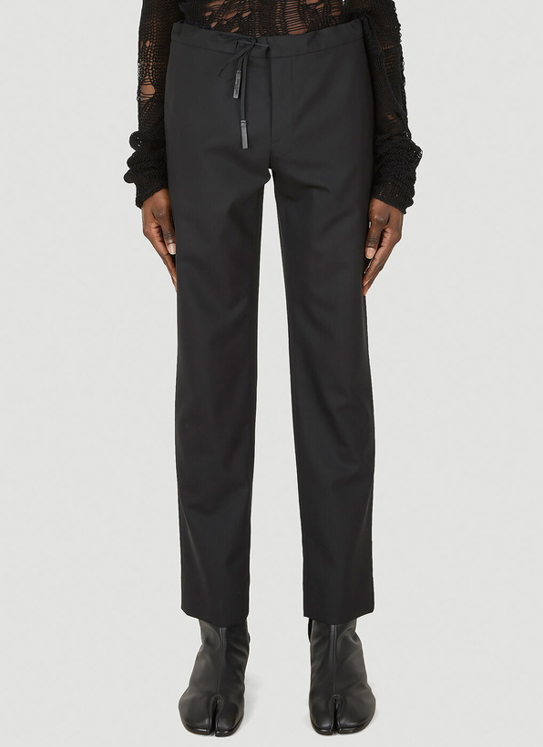 Photo: Tailored Drawstring Pants in Black