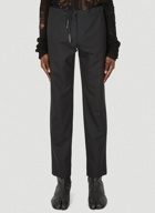 Tailored Drawstring Pants in Black