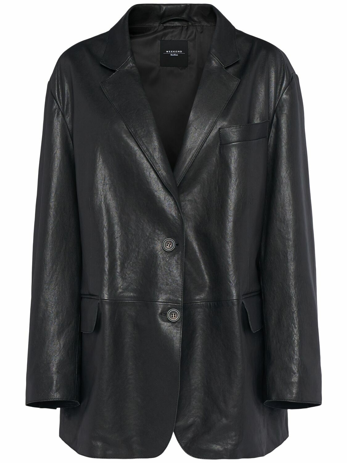 コート Max Mara GIRINO - Nappa leather over jacket Max Mara Girino Nappa Leather Over Jacket in Black | Lyst Canada