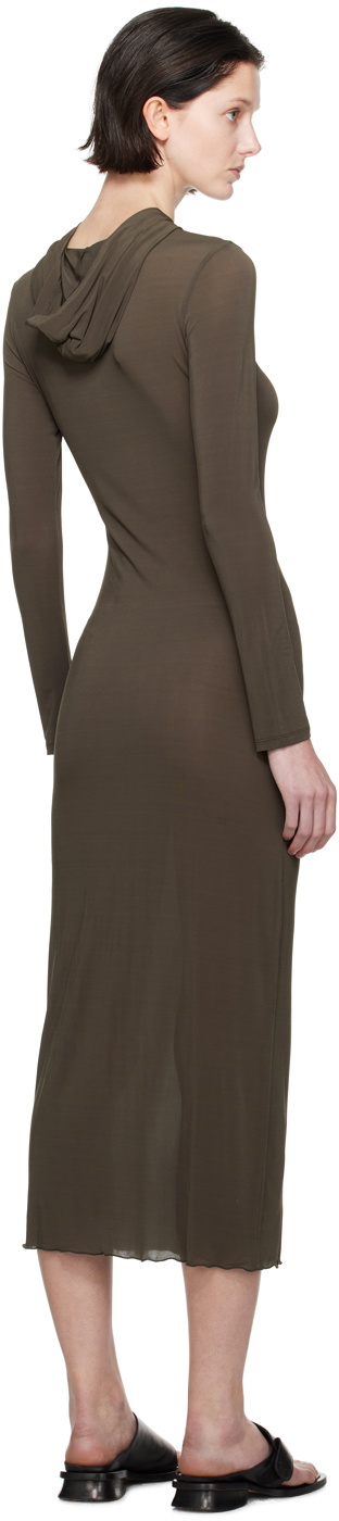 brown mob dress Mother Of The Bride Dresses Brown Asymmetrical Sleeves A-Line V-Neck Lace  Knee Length Chiffon Mother Of The Bride Dress