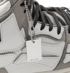 AMIRI - Skel-Top Colour-Block Leather and Nubuck High-Top Sneaker - Gray