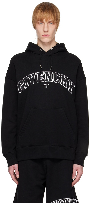 Photo: Givenchy Black College Hoodie