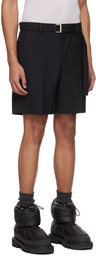 sacai Black Suiting Shorts