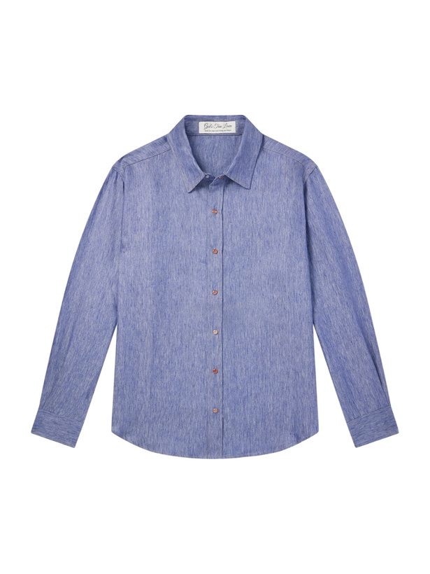 Photo: God's True Cashmere - Linen Shirt - Blue