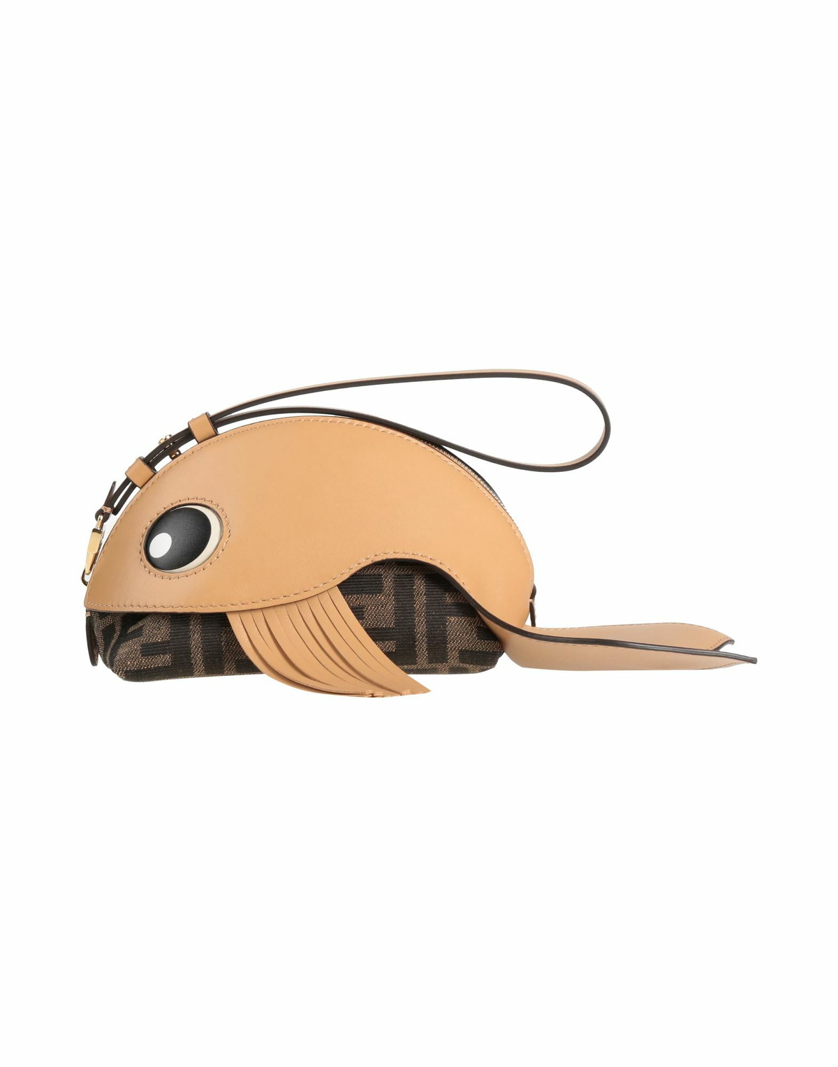 Fendi Womens Clutch Camel