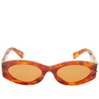 Miu Miu Eyewear Women's 11WS Sunglasses in Havana/Brown