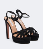 Aquazzura Soulmate suede platform sandals