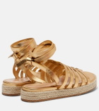 Gianvito Rossi Leather espadrille sandals