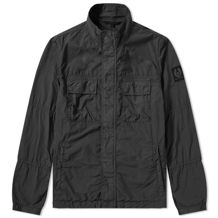 Photo: Belstaff Erwin Garment Dyed Nylon Field Jacket Black