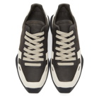 Rick Owens Brown Runner Lace-Up Sneakers