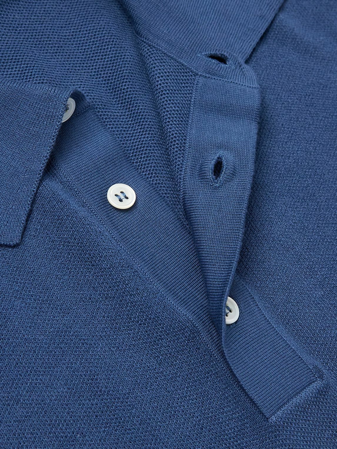 Anderson & Sheppard - Organic Cotton Polo Shirt - Blue