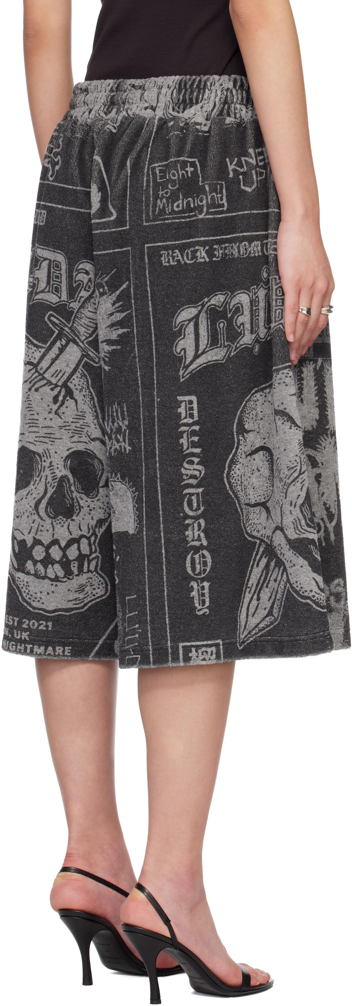LU'U DAN Gray BBall Shorts