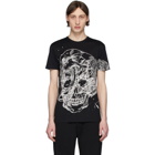 Alexander McQueen Black Etched Skull T-Shirt