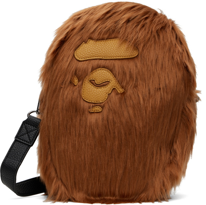 Photo: BAPE Brown Ape Head Shoulder Bag