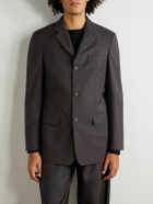The Row - Sabriel Grain de Poudre Wool and Mohair-Blend Blazer - Brown