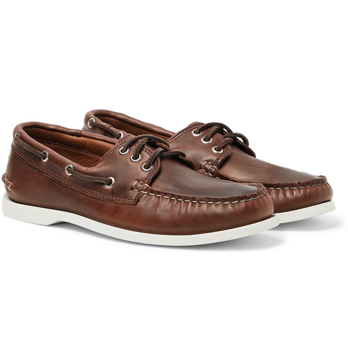 Photo: Quoddy - Downeast Leather Boat Shoes - Brown