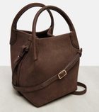 Loro Piana Bale Small leather bucket bag