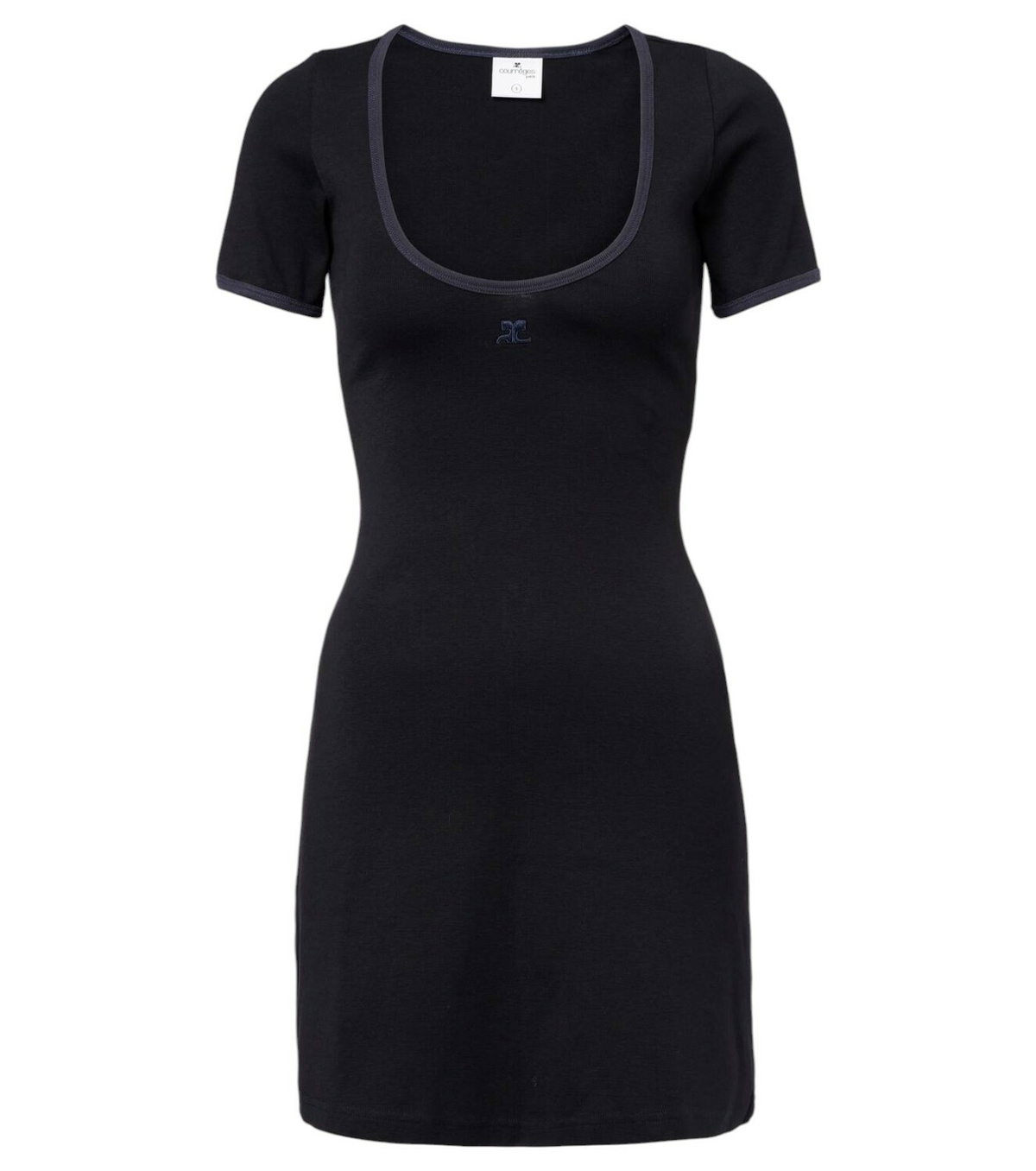 Courreges - Embroidered twill minidress Courreges