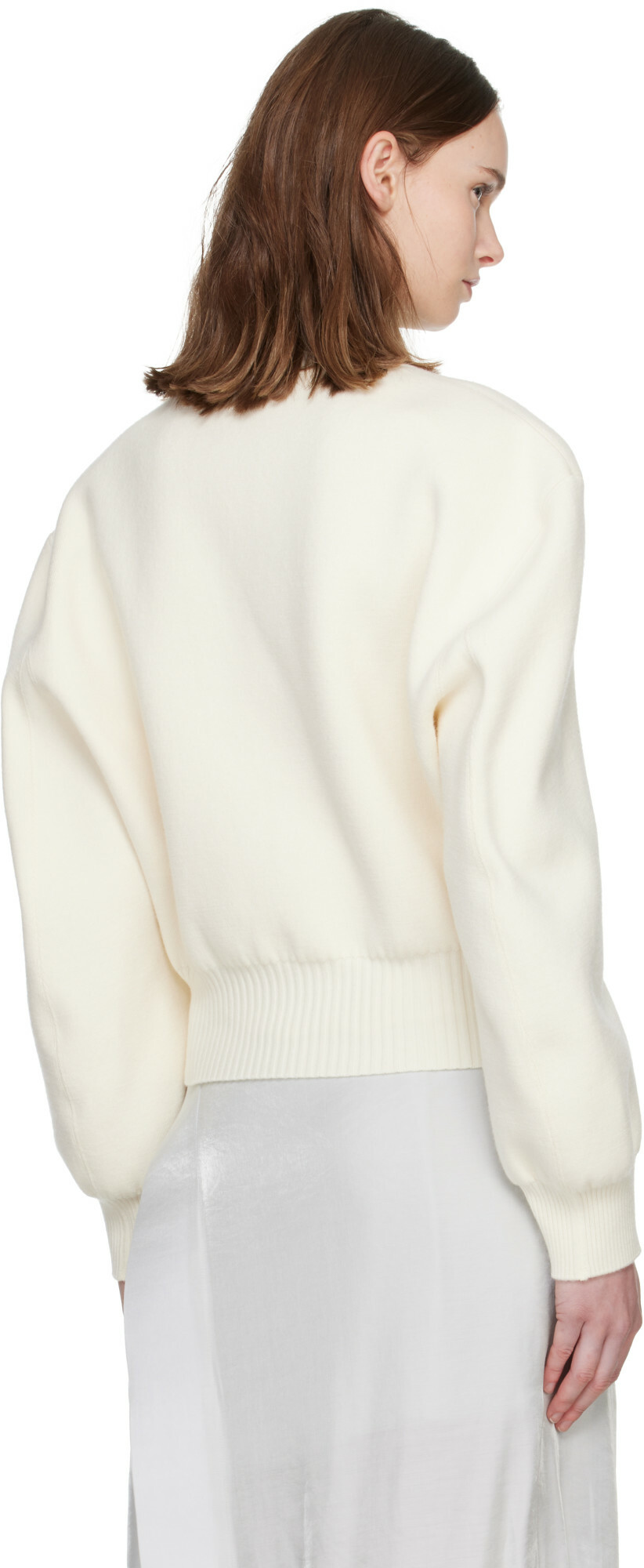 ISSEY MIYAKE Off-White Handsome Knit Sweater