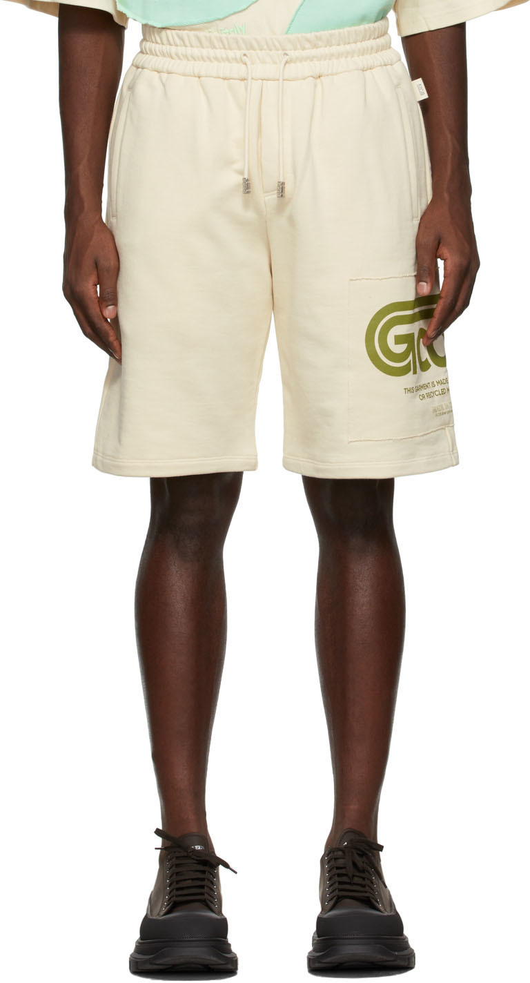 GCDS Beige Eco Regular Sweat Shorts