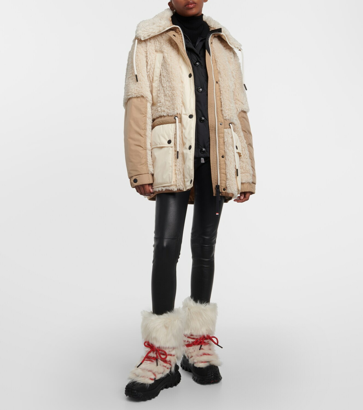 Moncler Grenoble Trailgrip faux fur-trimmed snow boots Moncler