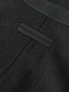 Zegna - Nubuck-Trimmed Virgin Wool-Twill Jacket - Gray