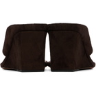 ALAÏA Brown Cube Thong Heeled Sandals