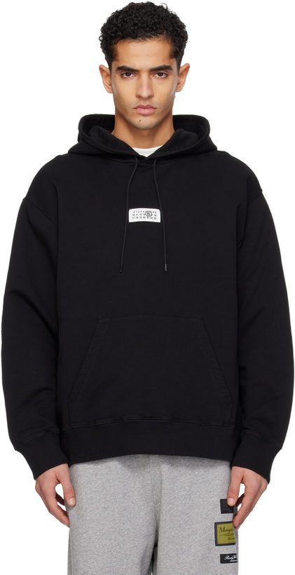 Photo: MM6 Maison Margiela Black Logo Patch Hoodie