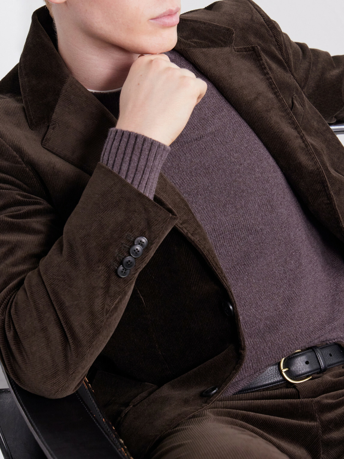 Sunspel - Cotton-Blend Corduroy Blazer - Brown